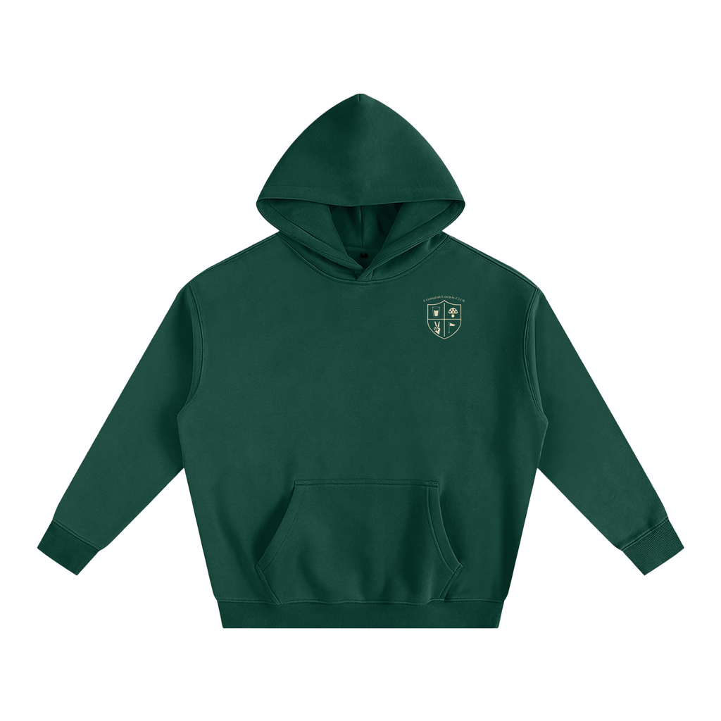 Oversize Fleeced Hoodie - Crest
