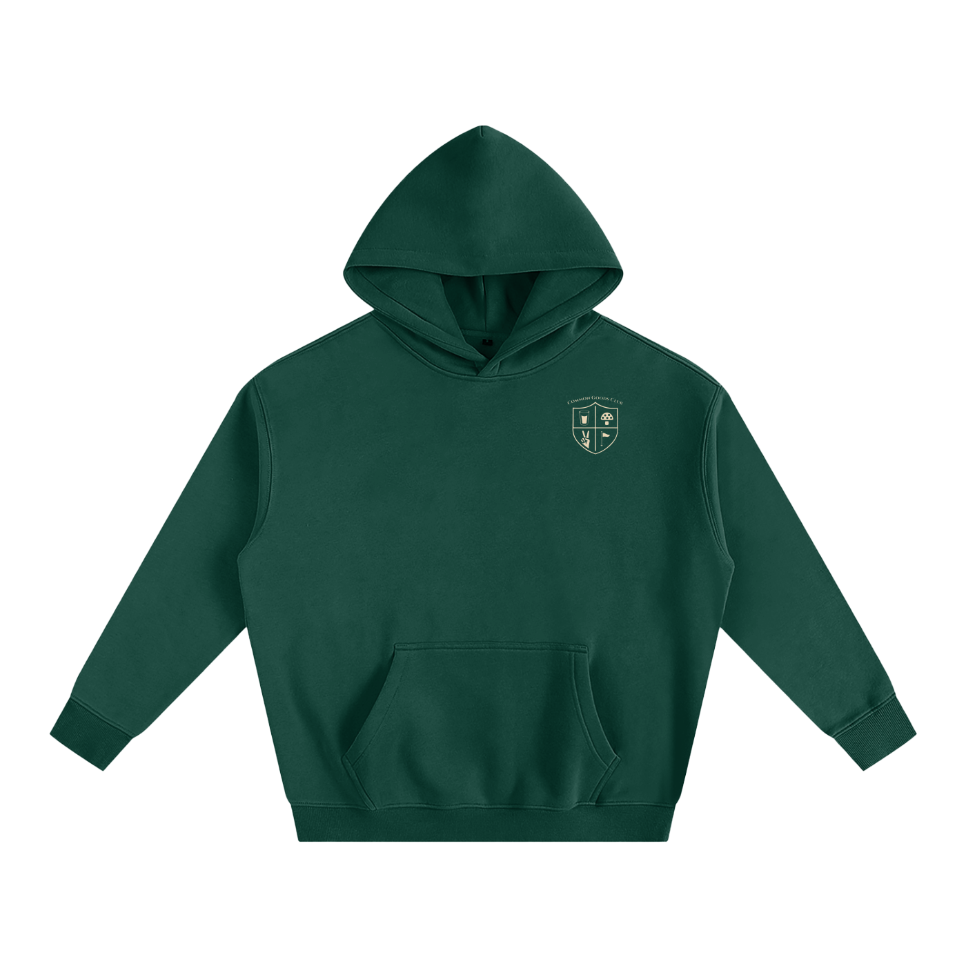 Oversize Fleeced Hoodie - Crest