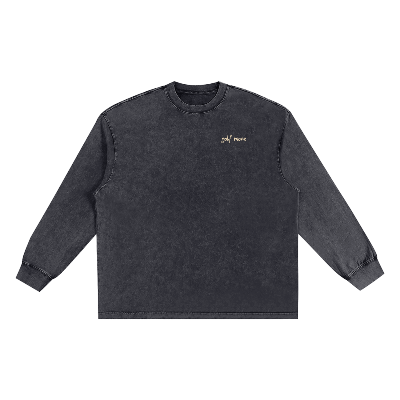 Washed Long Sleeve Golf More