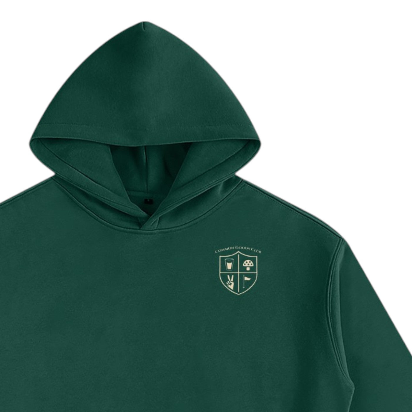 Oversize Fleeced Hoodie - Crest