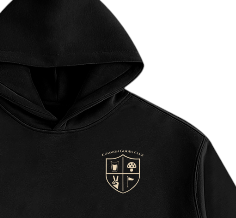 Oversize Fleeced Hoodie - Crest
