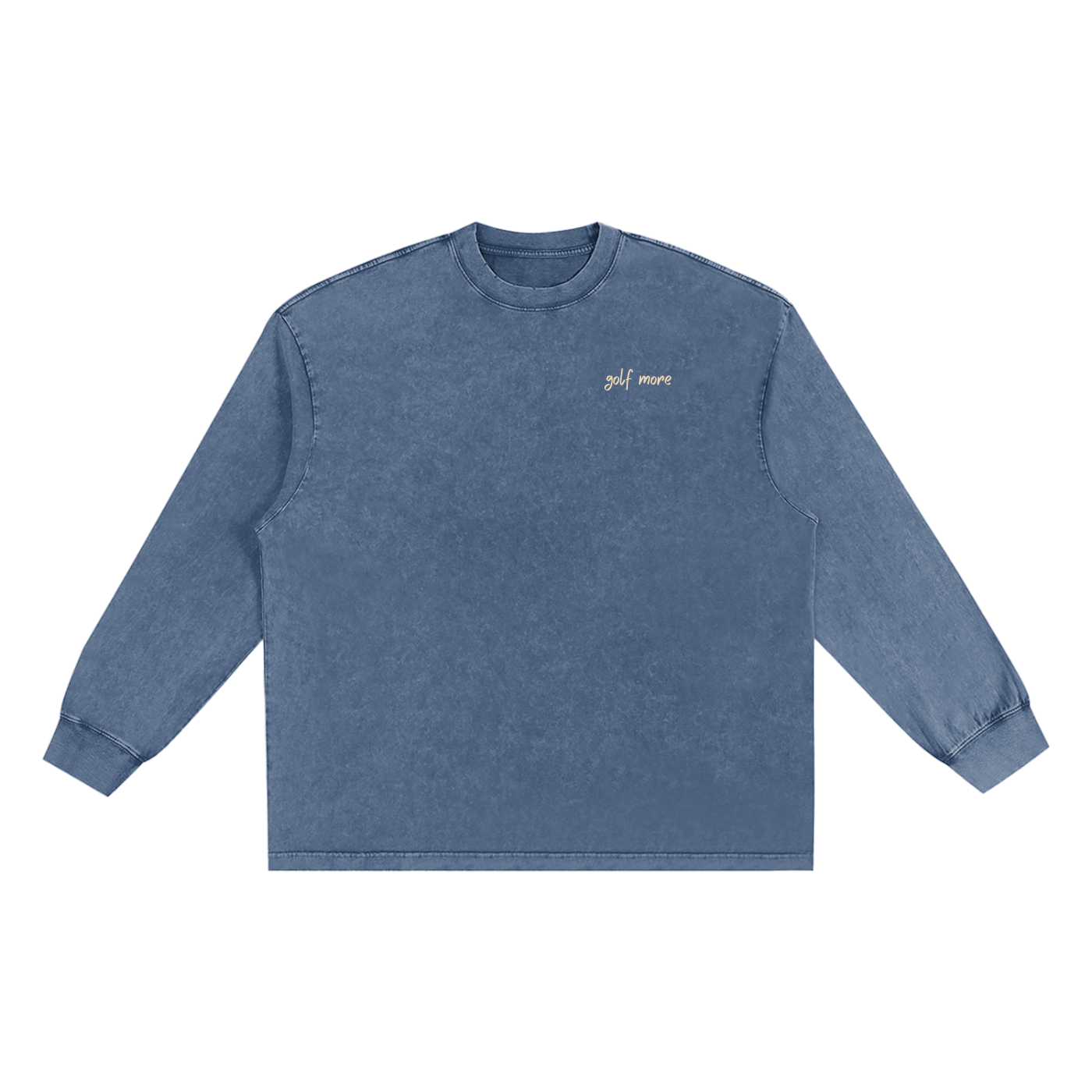 Washed Long Sleeve Golf More