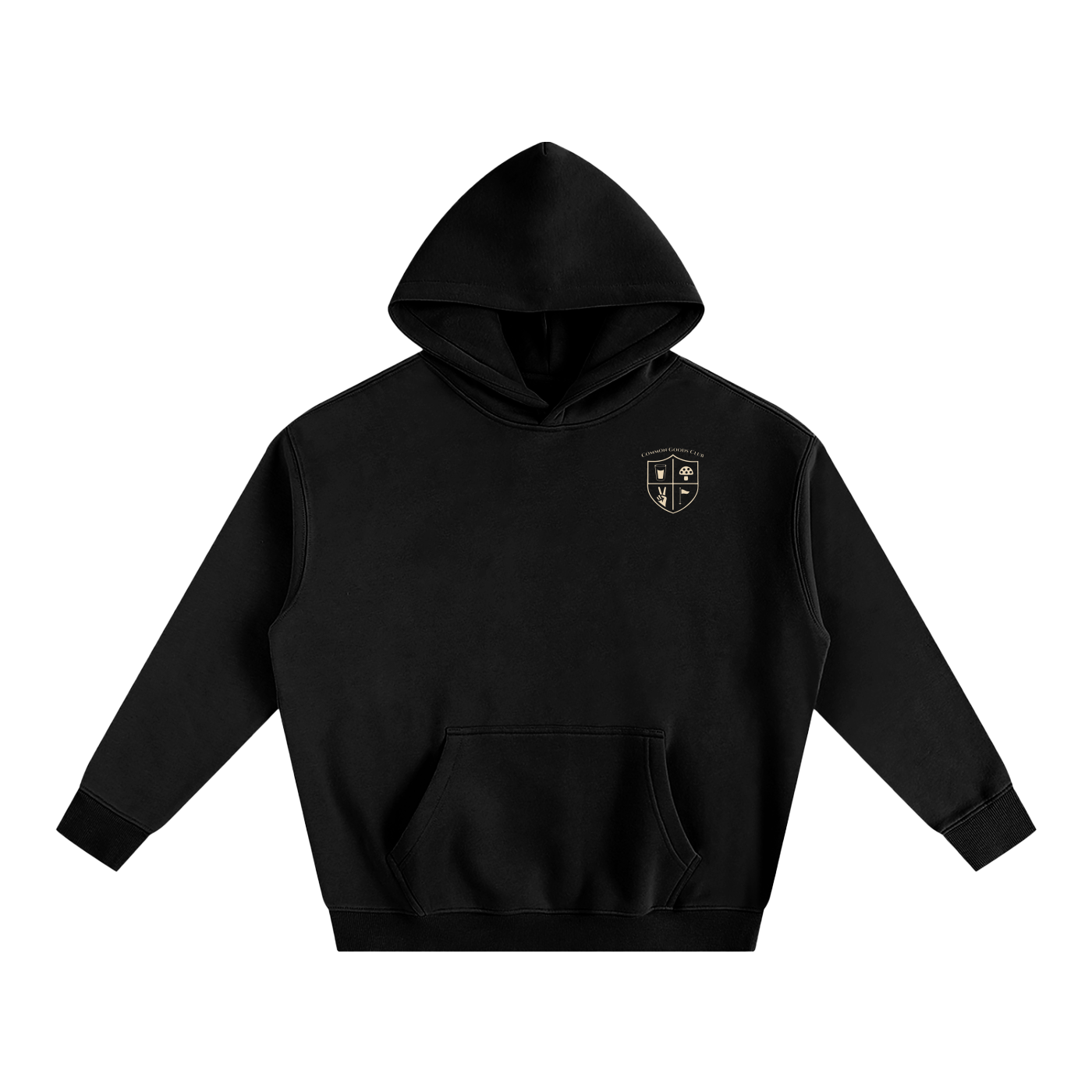Oversize Fleeced Hoodie - Crest