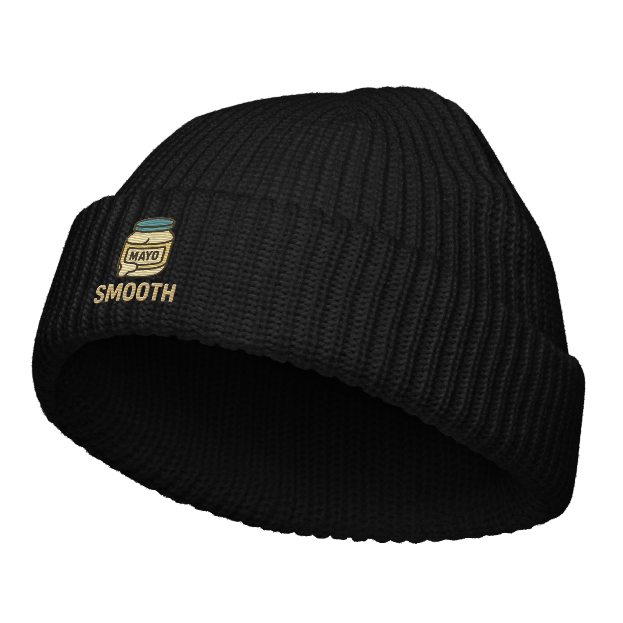 Knit Fisherman Beanie - Smooth Mayo