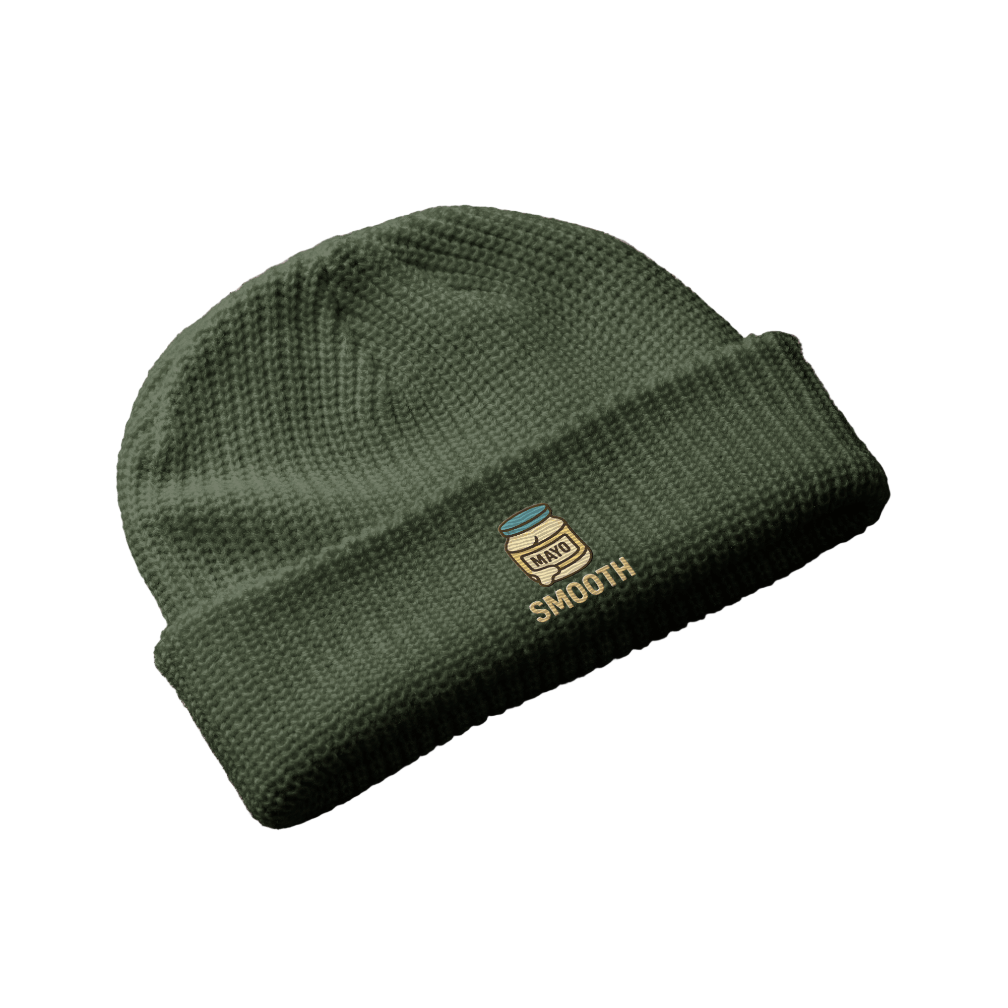 Knit Fisherman Beanie - Smooth Mayo