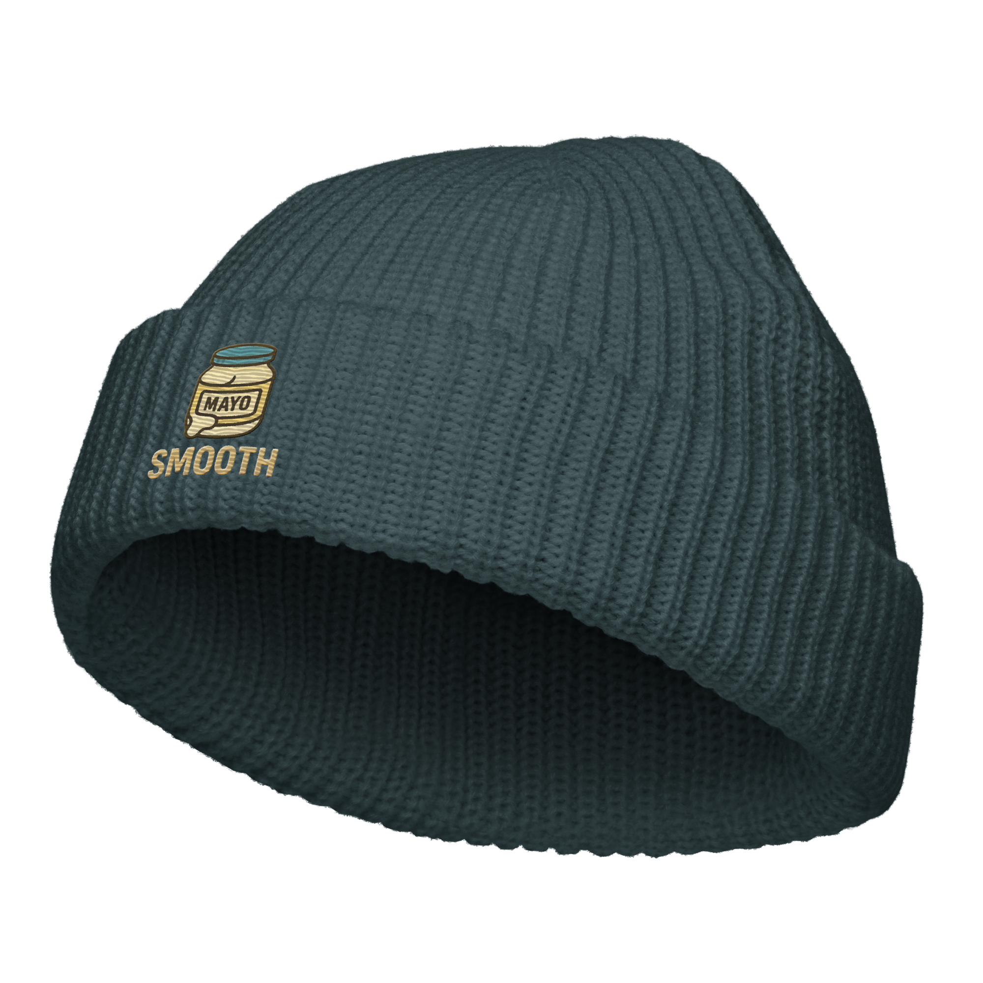 Knit Fisherman Beanie - Smooth Mayo